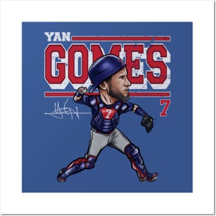 Yan Gomes Chicago C Cartoon Posters and Art